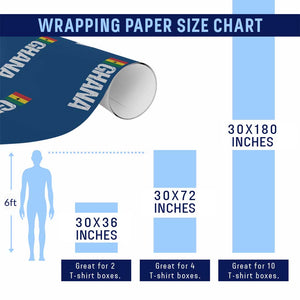 Distressed Ghana Flag Wrapping Paper Roll Vintage Ghanese Flag Africa Ghanaian Heritage