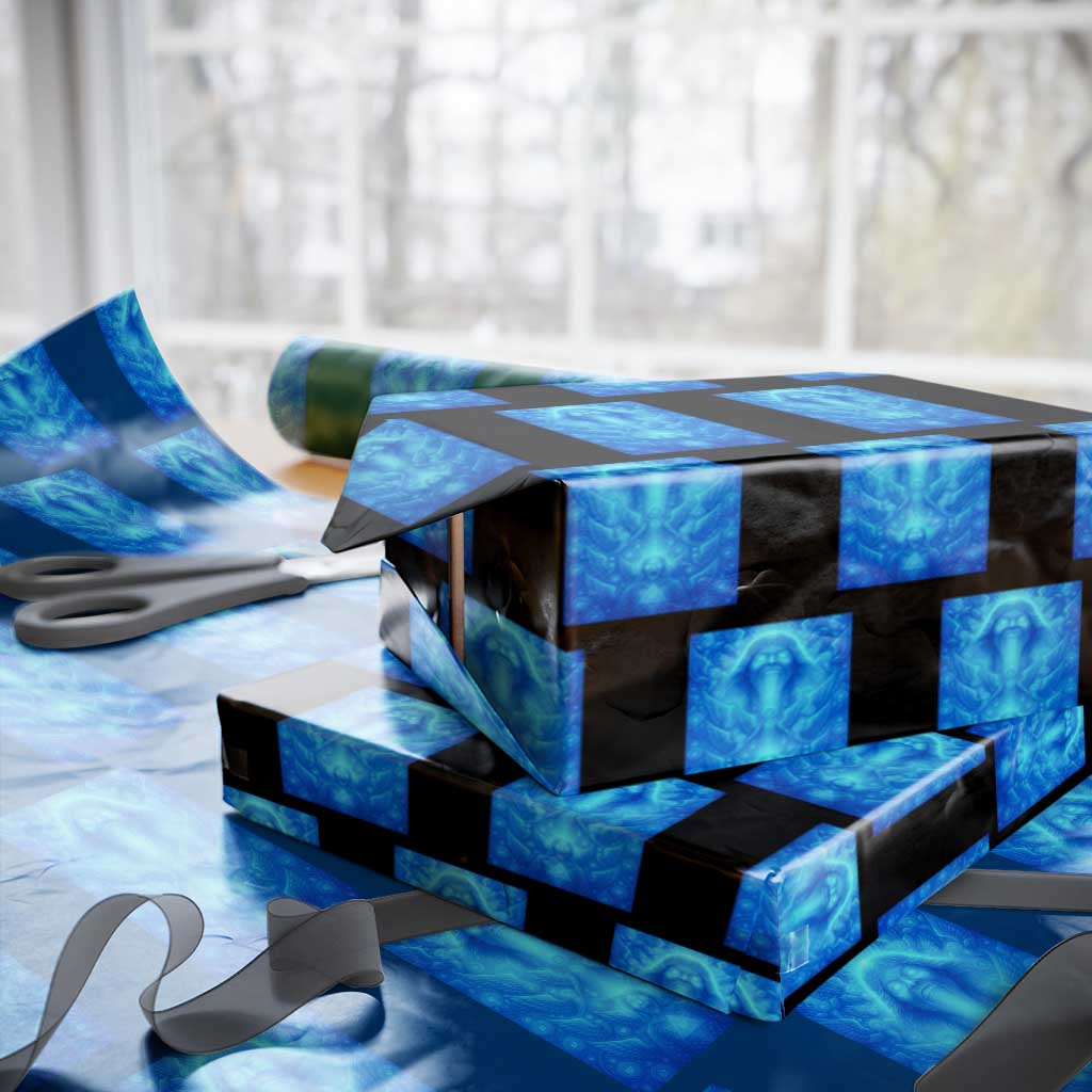 Divine 67 Meme Wrapping Paper Roll Celestial Mason 6 7 Spiritual Six Seven Angelcore TS02 Black Print Your Wear