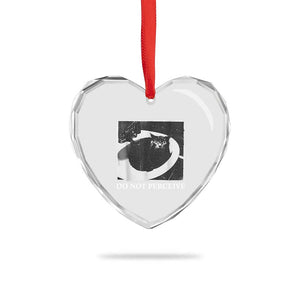 Do Not Perceive Me Funny Meme Cat Lover Heart Crystal Glass Ornament Funny Cat Sarcstic Meme