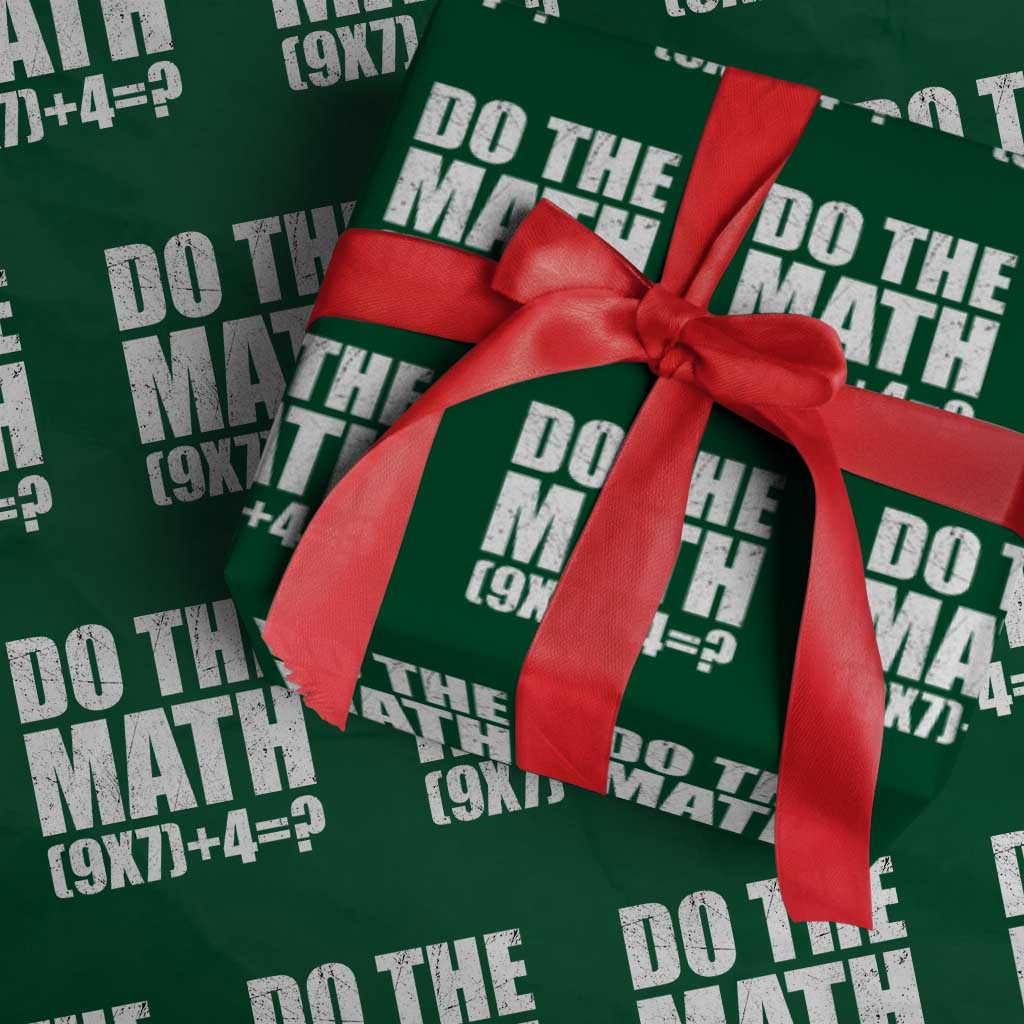 Do The Math 67 Meme Wrapping Paper Roll Funny Six Seven Meme Brainrot Math Teacher TS10 Green Print Your Wear
