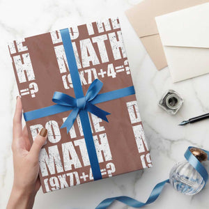 Do The Math 67 Meme Wrapping Paper Roll Funny Six Seven Meme Brainrot Math Teacher TS10 Mocha Print Your Wear