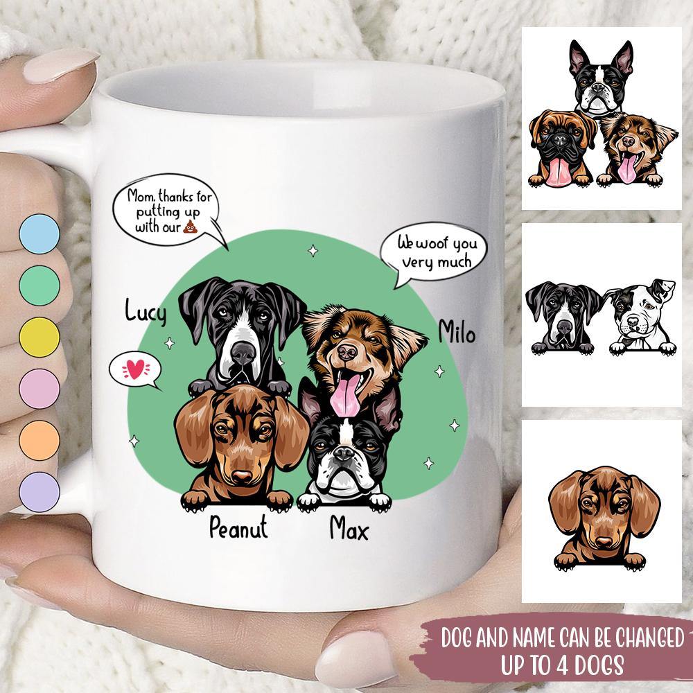 Personalized Mug Thanks For Putting Up With My Shit CTM One Size 11oz size Custom - Printyourwear