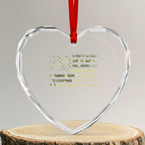 Dog Dad Heart Crystal Glass Ornament Fathers Day Gift for Dog Lovers Camo American Flag USA TS10 Transparent Glass 3'' Heart Print Your Wear