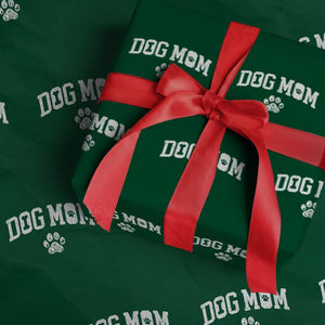 Dog Mom Wrapping Paper Roll Floral Fur Mama Gift For Her Mothers Day TS10 Green Print Your Wear