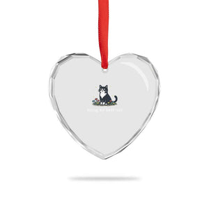 Doing My Best-ish Heart Crystal Glass Ornament Funny Cat Sarcastic Joke TS14 Print Your Wear