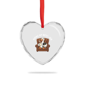Doing My Best-ish Heart Crystal Glass Ornament Funny Silly Goose Sarcastic Joke TS14 Print Your Wear