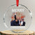 Donald Trump Xmas Crystal Glass Ornament Merry Xmas Republican TS10 Transparent Glass 3'' Circle Print Your Wear