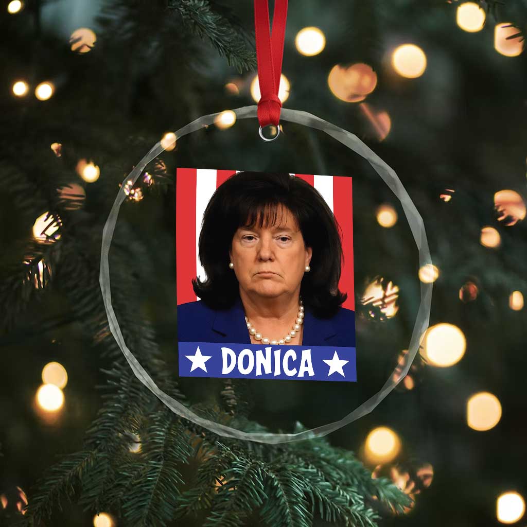 Donica Lewinsky Political Trump Meme Crystal Glass Ornament Hilarious Viral Internet Parody TS02 Print Your Wear