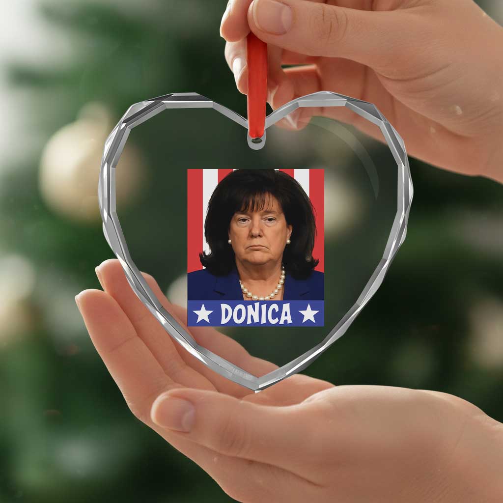 Donica Lewinsky Political Trump Meme Heart Crystal Glass Ornament Hilarious Viral Internet Parody TS02 Print Your Wear
