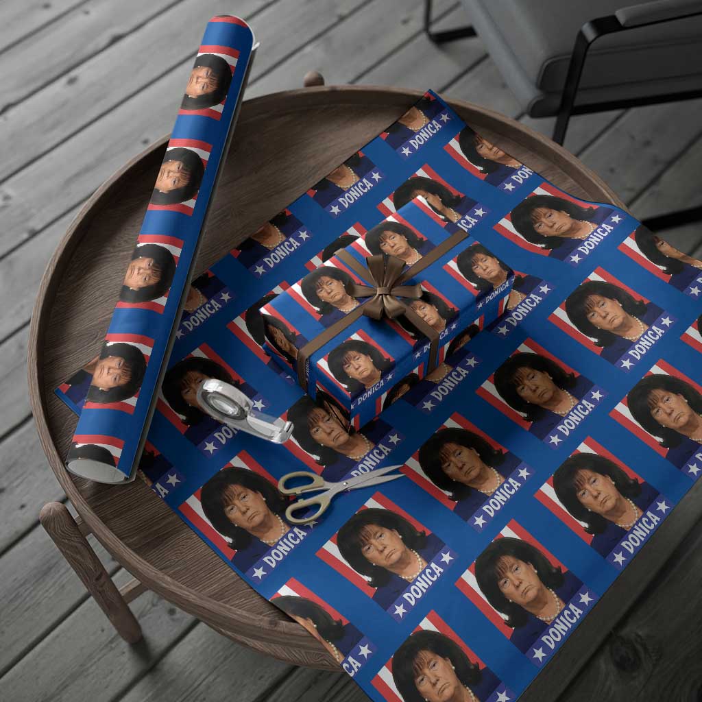Donica Lewinsky Political Trump Meme Wrapping Paper Roll Hilarious Viral Internet Parody TS02 Blue Print Your Wear