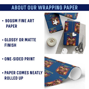 Dont Gaslight Me Jesus Wrapping Paper Roll Princess Cat Princess Meme Faith Humor TS11 Print Your Wear