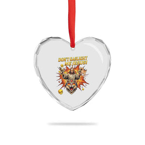 Don't Gaslight Me Jesus Heart Crystal Glass Ornament Funny Princess Cat Sci-Fi Book Lover TS14 Print Your Wear