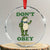 Don't Obey Portland Frog Crystal Glass Ornament Resist Inflatable Frogs Protest - Print Your Wear