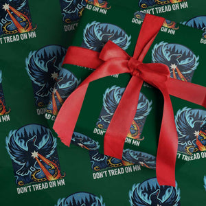 Don’t Tread on MN Minnesota Wrapping Paper Roll Rebel Loon Ice Out Resistance TS02 Green Print Your Wear