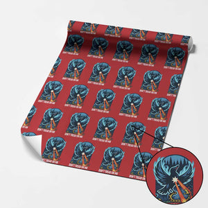 Don’t Tread on MN Minnesota Wrapping Paper Roll Rebel Loon Ice Out Resistance TS02 Red Print Your Wear