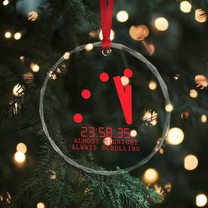 Doomsday Clock Armageddon Crystal Glass Ornament Almost Midnight Always Scrolling TS14 Print Your Wear
