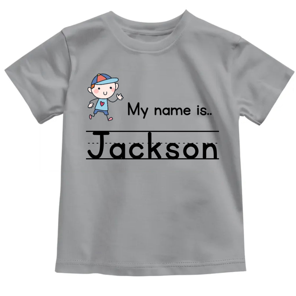 Custom Personalized Kids Name T Shirt Kindergarten Back To School My Name Is CTM02 Print Your Wear