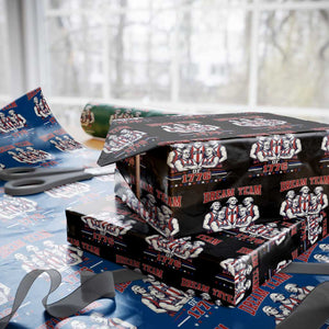 Dream Team of 1776 Funny Basketball 4th of July Founding Fathers Wrapping Paper Roll