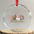 Dreaming Of A Pink Xmas Crystal Glass Ornament TS09 Transparent Glass 3'' Circle Print Your Wear