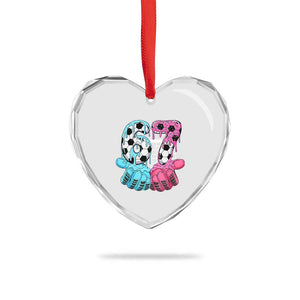 Drip Soccer Six Seven Meme Heart Crystal Glass Ornament Funny Gen Alpha Slang TS12 Print Your Wear