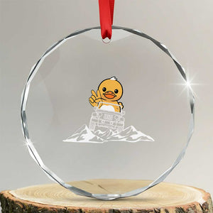 Duck Offroad Car Crystal Glass Ornament Funny Off Roading ATV Off Road TS10 Transparent Glass 3'' Circle Print Your Wear