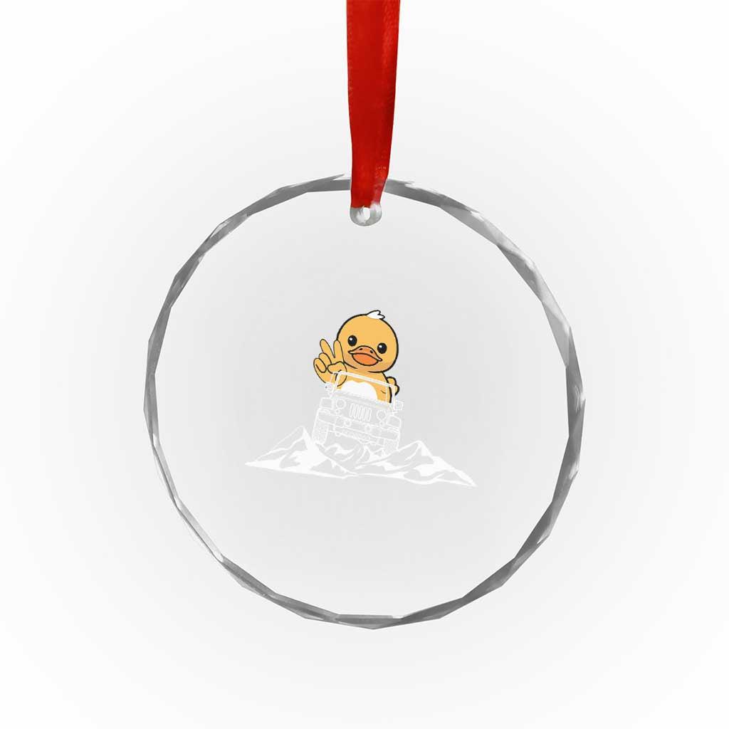 Duck Offroad Car Crystal Glass Ornament Funny Off Roading ATV Off Road TS10 Print Your Wear