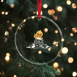 Duck Offroad Car Crystal Glass Ornament Funny Off Roading ATV Off Road TS10 Print Your Wear