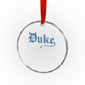 Duke Gothic Throwback Crystal Glass Ornament Game Day for Sports Fan TS11 Print Your Wear