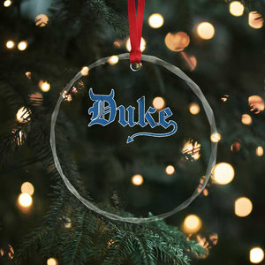 Duke Gothic Throwback Crystal Glass Ornament Game Day for Sports Fan TS11 Print Your Wear