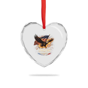 Eagle 250 Anniversary Usa Heart Crystal Glass Ornament 1776 2026 Patriotic 4th Of July 250 Year American Flag TS10 Print Your Wear