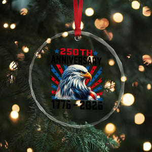 Eagle Flag America 250 Crystal Glass Ornament 1776-2026 250th Birthday TS10 Print Your Wear