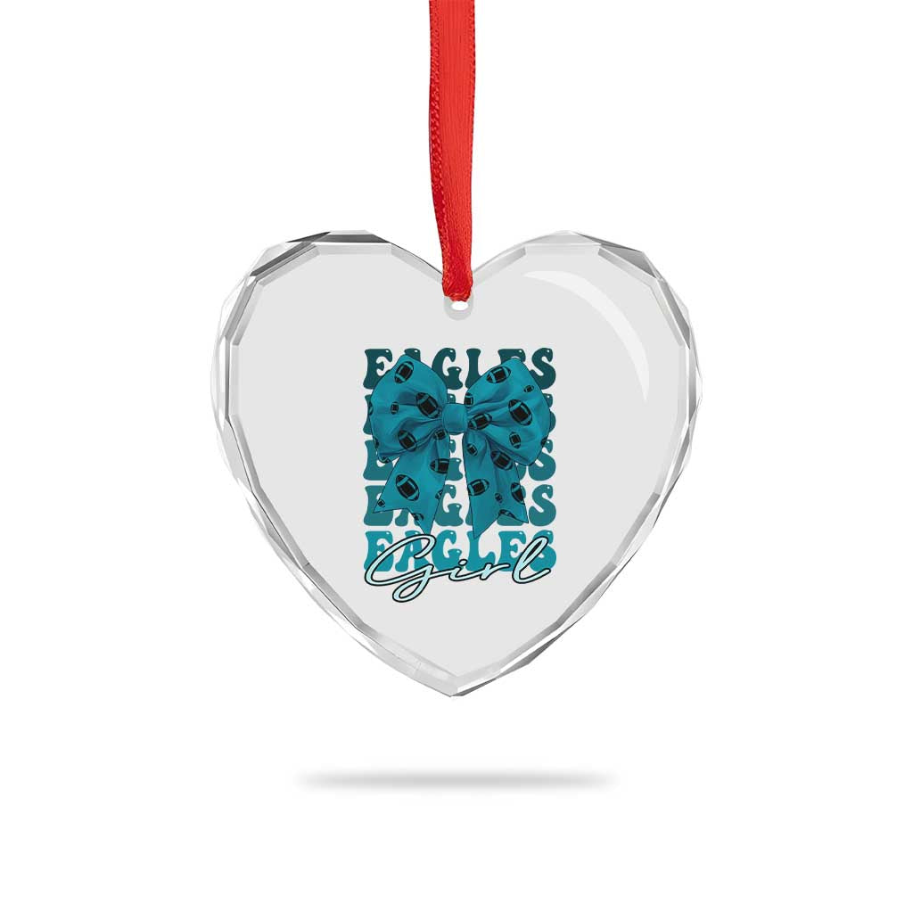 Eagle Girls Heart Crystal Glass Ornament Midnight Green Coquette Bow Retro Vintage TS02 Print Your Wear