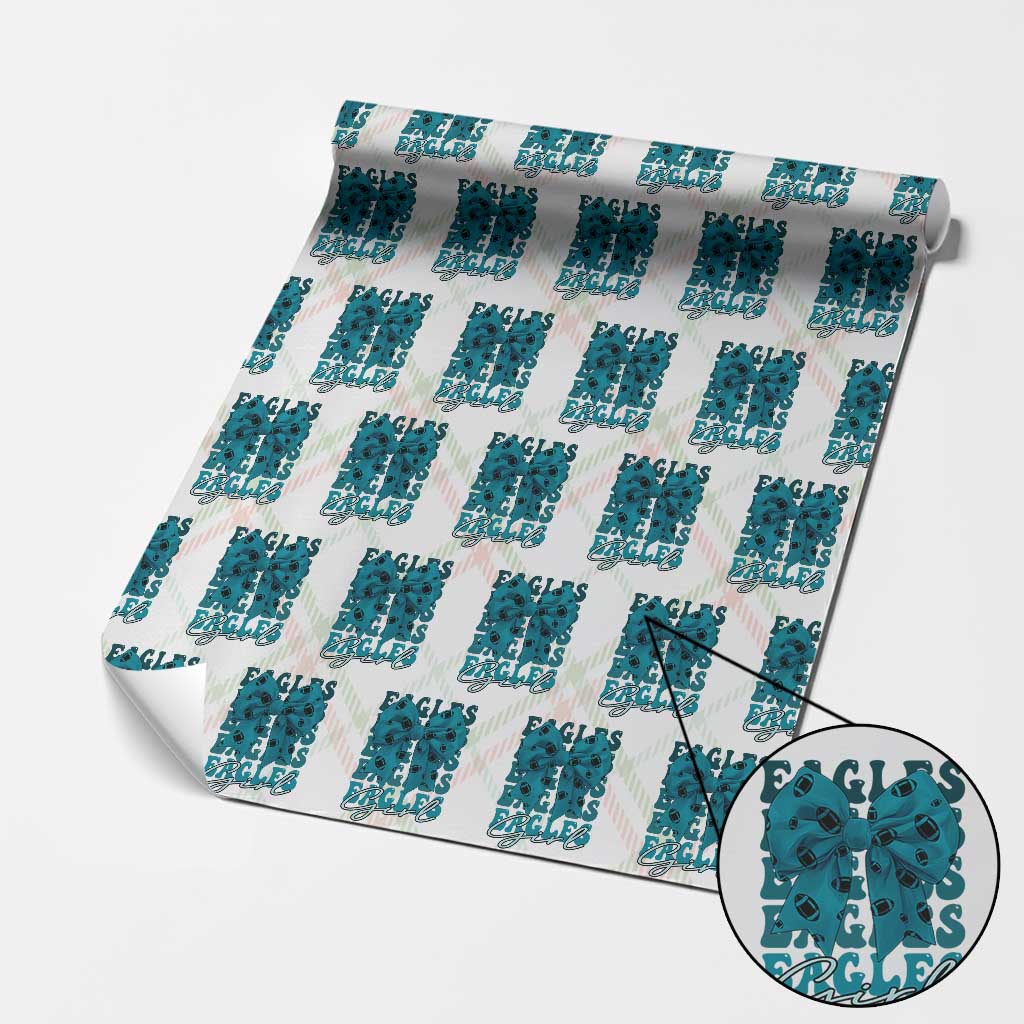 Eagle Girls Coquette Bow Retro Vintage Wrapping Paper Roll TS02 Christmas Plaid Print Your Wear