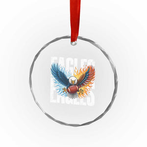 Eagles Football Crystal Glass Ornament Patriotic Eagle American Flag Gift TS12 Print Your Wear