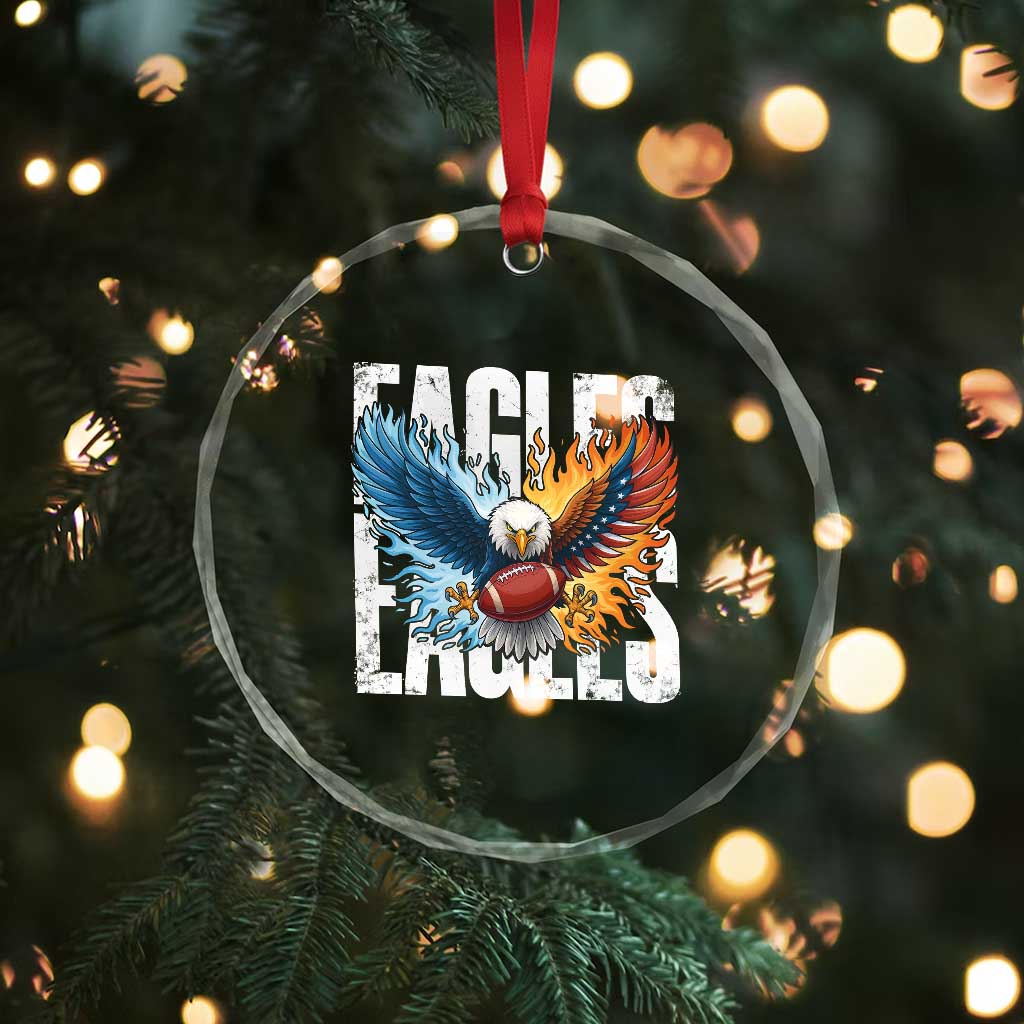 EF Lover Patriotic Eagle American Flag Gift Crystal Glass Ornament TS12 Print Your Wear