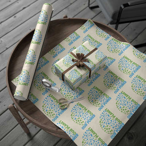 Earth Day Environmental Activism Wrapping Paper Roll Our Power Our Planet TS12 Beige Print Your Wear