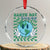 Earth Day Everyday Crystal Glass Ornament Smile Face Hippie Planet Anniversary - Print Your Wear