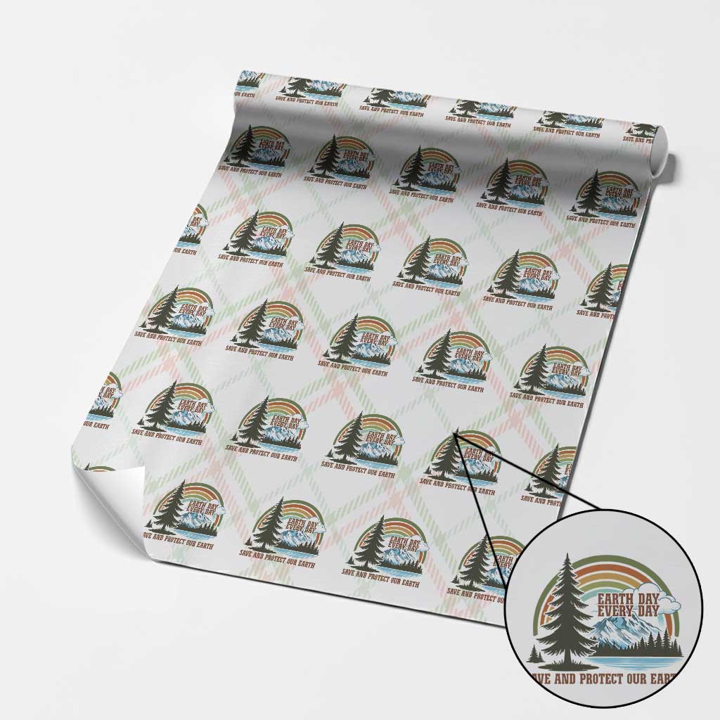 Earth Day Everyday Wrapping Paper Roll Save The Planet Nature Lover Gift TS12 Christmas Plaid Print Your Wear
