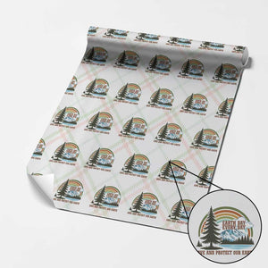 Earth Day Everyday Wrapping Paper Roll Save The Planet Nature Lover Gift TS12 Christmas Plaid Print Your Wear