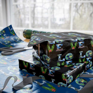 Earth Day LOVE Wrapping Paper Roll Planet Anniversary Everyday TS02 Black Print Your Wear