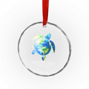 Earth Day Sea Turtle Crystal Glass Ornament Restore Earth Save The Planet TS02 Print Your Wear