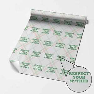Earth Day Wrapping Paper Roll Respect Your Mother Environmental Recycling TS10 Christmas Plaid Print Your Wear