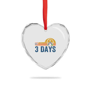 Easter A Lot Can Happen in 3 Days Heart Crystal Glass Ornament Retro Religious Easter Christian TS10 Print Your Wear