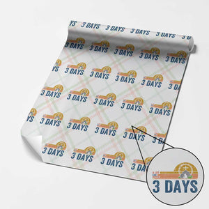 Easter A Lot Can Happen in 3 Days Wrapping Paper Roll Retro Religious Easter Christian TS10 Christmas Plaid Print Your Wear