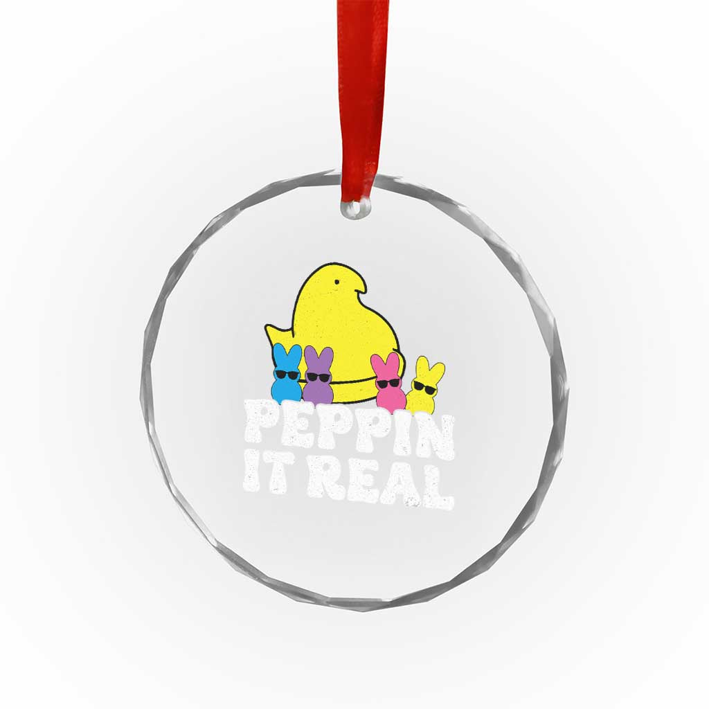 Easter Bunny Crystal Glass Ornament Peepin It Real Rabbit Candy Easter TS10 Print Your Wear