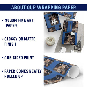 Easter Bunny Iced Coffee Wrapping Paper Roll Funny Rabbit Egg Painting TS14 Print Your Wear