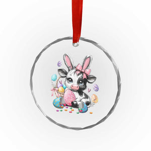 Easter Day Cow Crystal Glass Ornament Cute Cow Bunny Heifer TS10 Print Your Wear