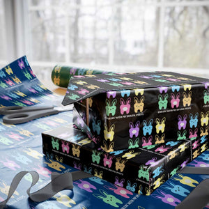 Easter Dentist Wrapping Paper Roll Chilling With My Dental Peeps Bunny TS10 Black Print Your Wear