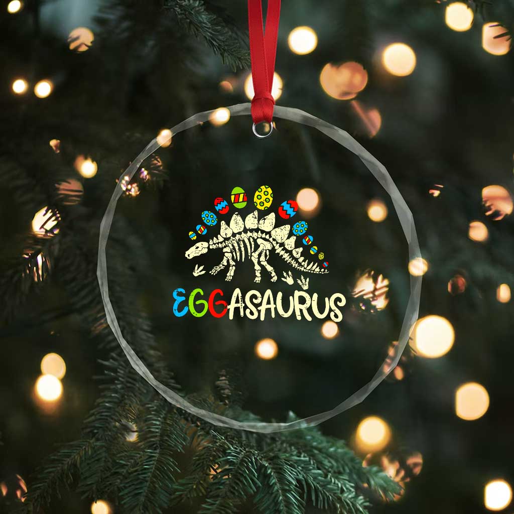 Easter Dinosaur Crystal Glass Ornament Kids Eggasaurus Easter Stegosaurus Dino Toddler Boys TS10 Print Your Wear