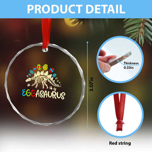 Easter Dinosaur Crystal Glass Ornament Kids Eggasaurus Easter Stegosaurus Dino Toddler Boys TS10 Print Your Wear